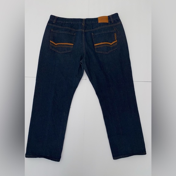 Parish Nation Straight Jeans Health Wealth Wisdom Dark - Picture 6 of 9